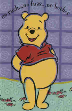 no rush... no fuss... no bother...
